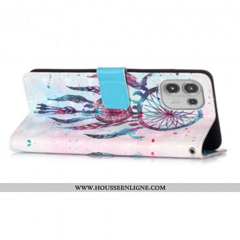 Housse Motorola Edge 20 Lite Attrape Rêves Aquarelle