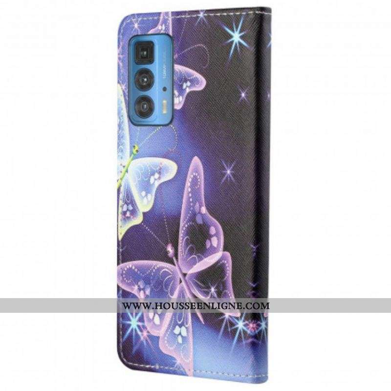 Housse Motorola Edge 20 Pro Butterflies