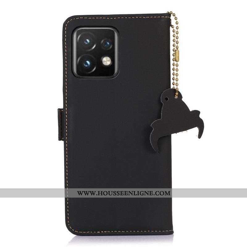 Housse Motorola Edge 40 Pro Véritable Cuir RFID