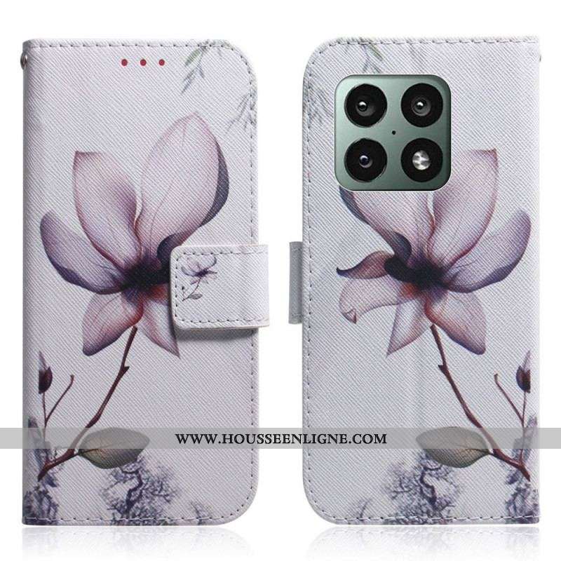 Housse OnePlus 10 Pro 5G Fleur Vieux Rose