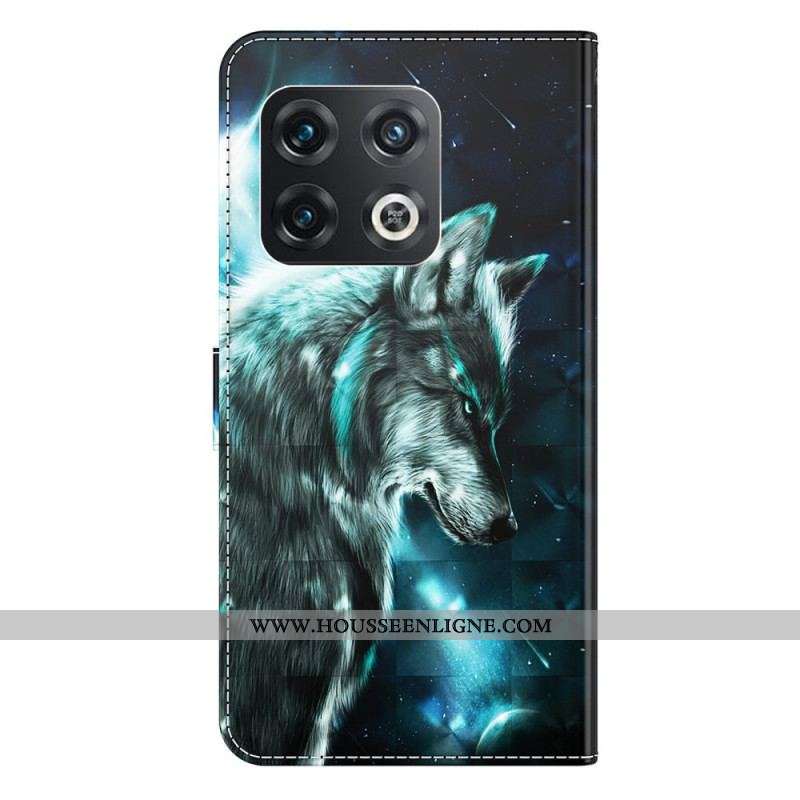 Housse OnePlus 10 Pro 5G Loup à Lanière