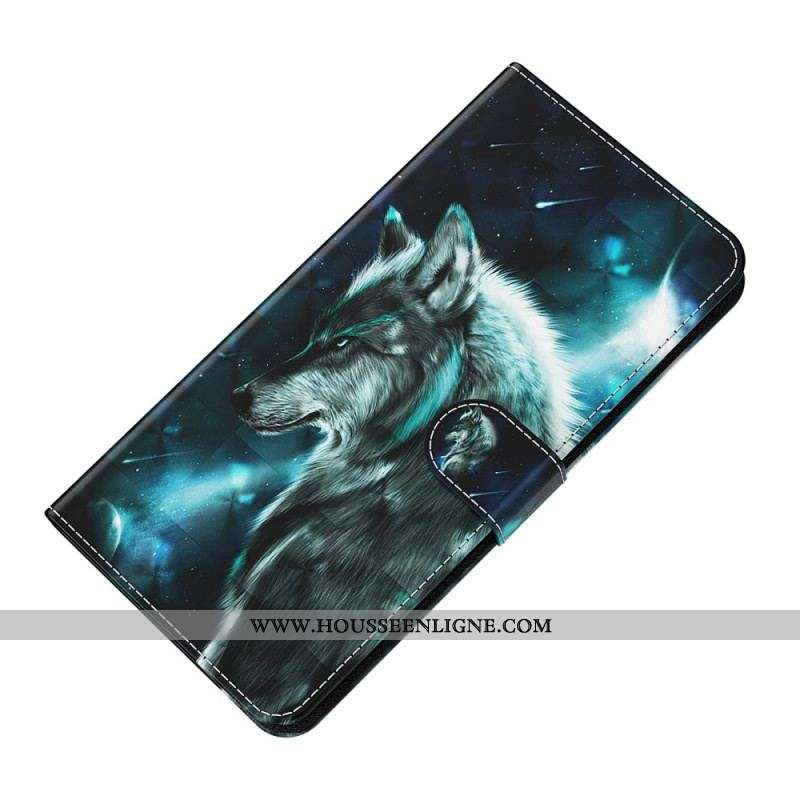 Housse OnePlus 10 Pro 5G Loup à Lanière