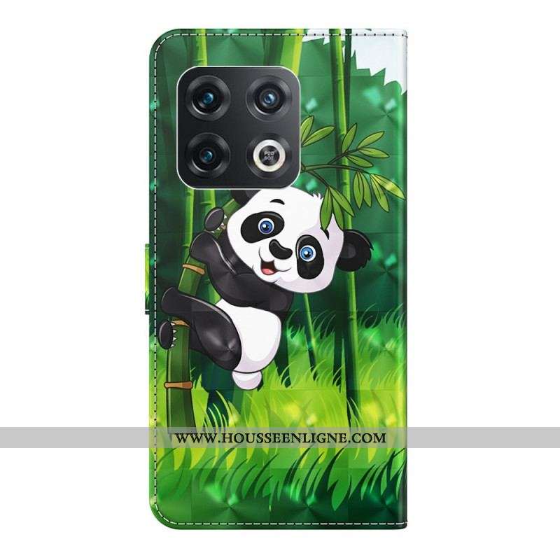 Housse OnePlus 10 Pro 5G Panda à Lanière