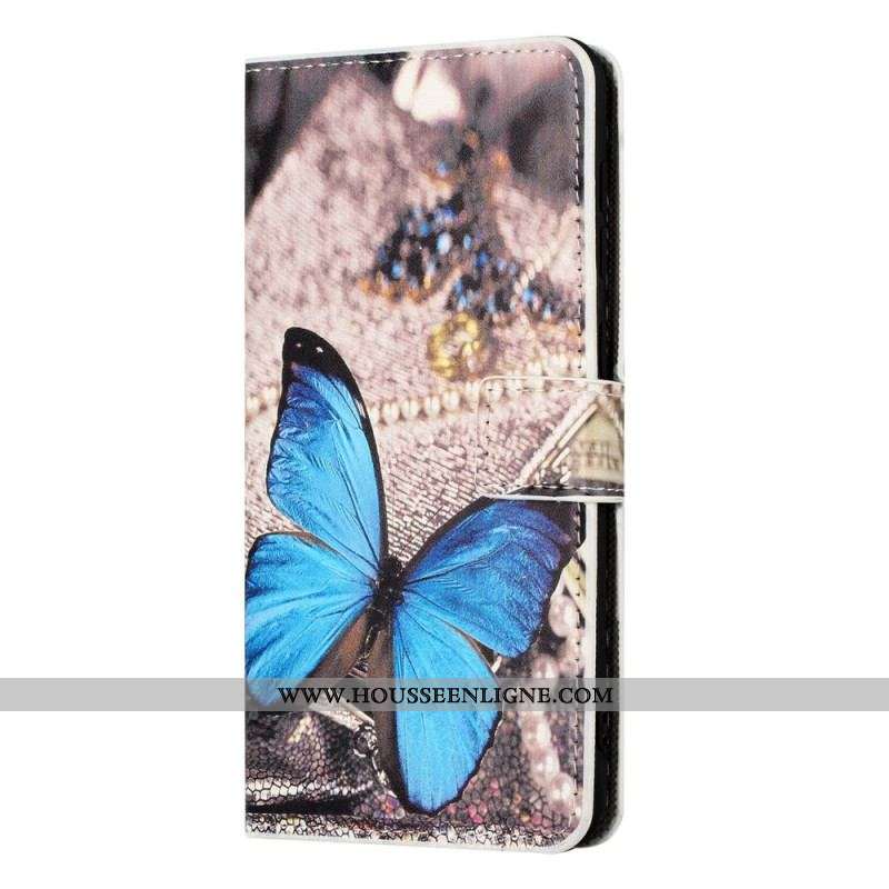 Housse OnePlus 10T 5G Papillon Bleu