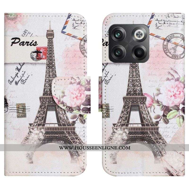 Housse OnePlus 10T 5G Tour Eiffel Vintage