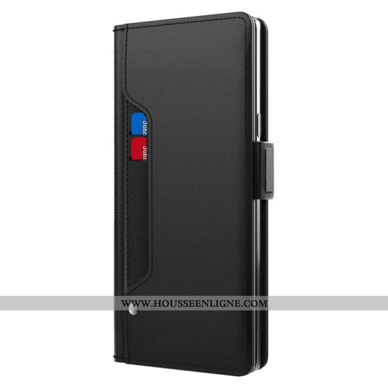 Housse OnePlus 11 5G Miroir et Porte-Cartes Amovible