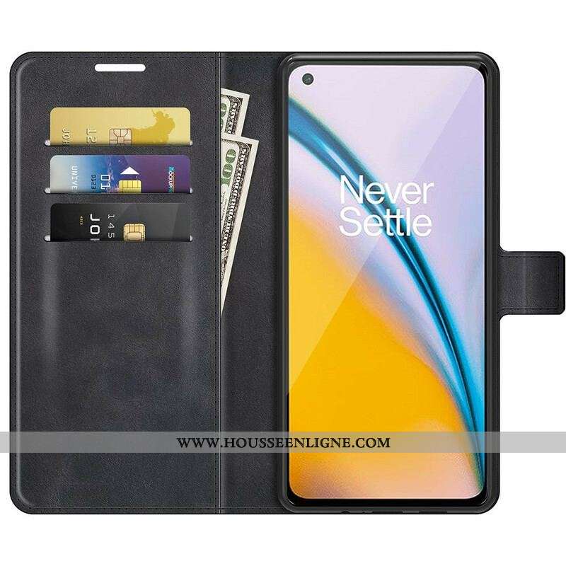 Housse OnePlus Nord 2 5G Effet Cuir Slim Extrême