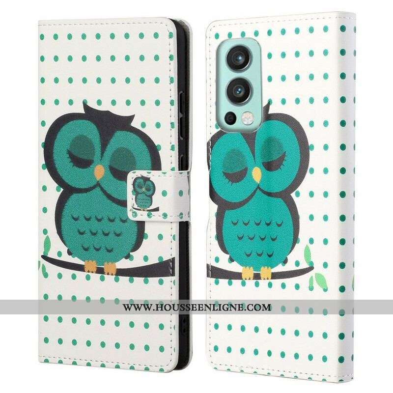 Housse OnePlus Nord 2 5G Hibou Endormi