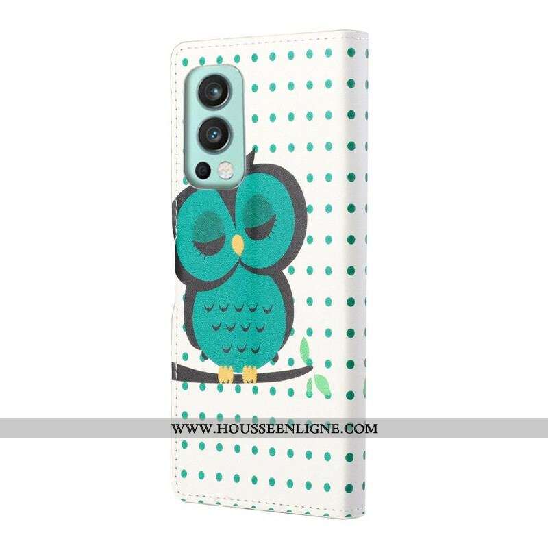 Housse OnePlus Nord 2 5G Hibou Endormi