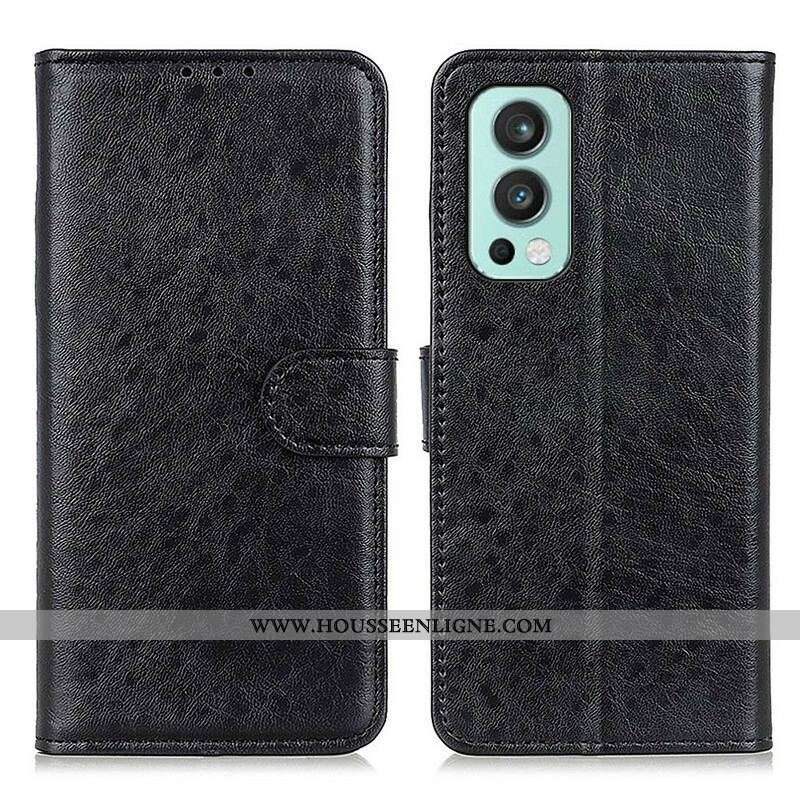 Housse OnePlus Nord 2 5G Simili Cuir Texturé