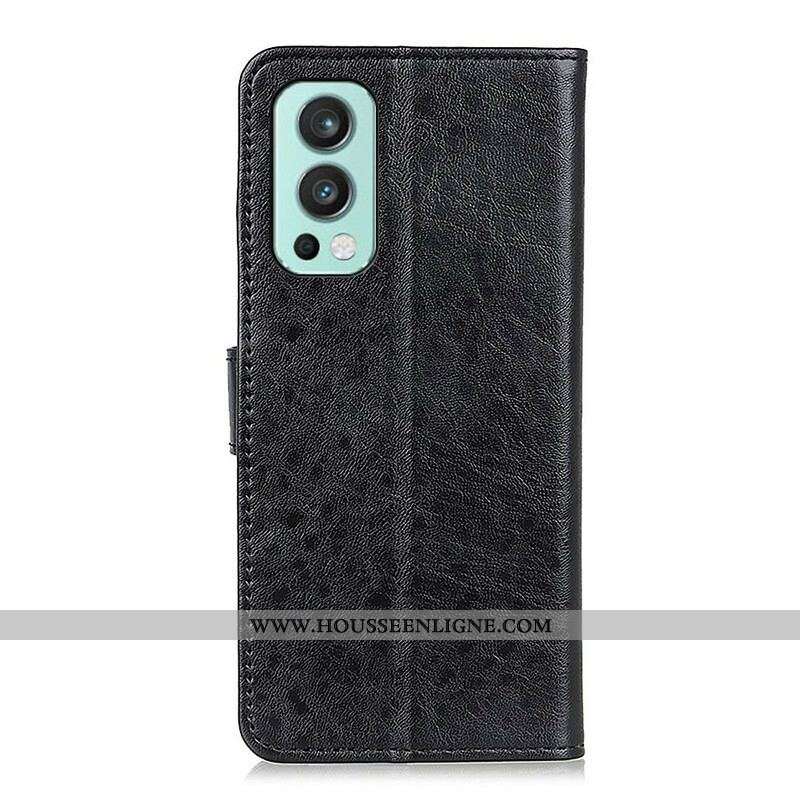 Housse OnePlus Nord 2 5G Simili Cuir Texturé