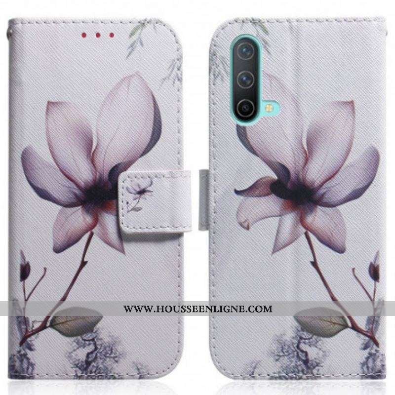 Housse OnePlus Nord CE 5G Fleur Vieux Rose