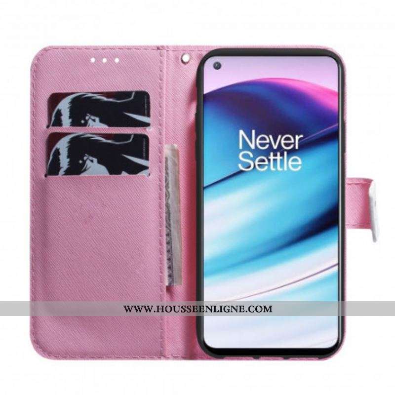 Housse OnePlus Nord CE 5G Fleur Vieux Rose