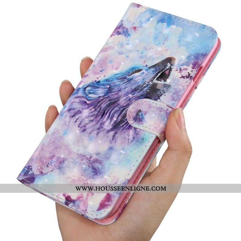 Housse OnePlus Nord CE 5G Loup Aquarelle