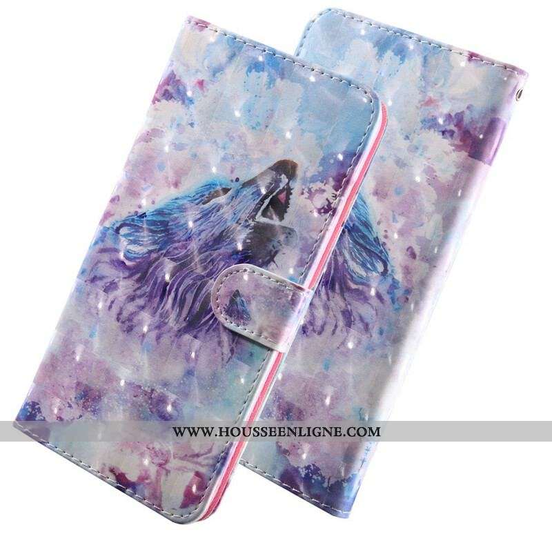 Housse OnePlus Nord CE 5G Loup Aquarelle