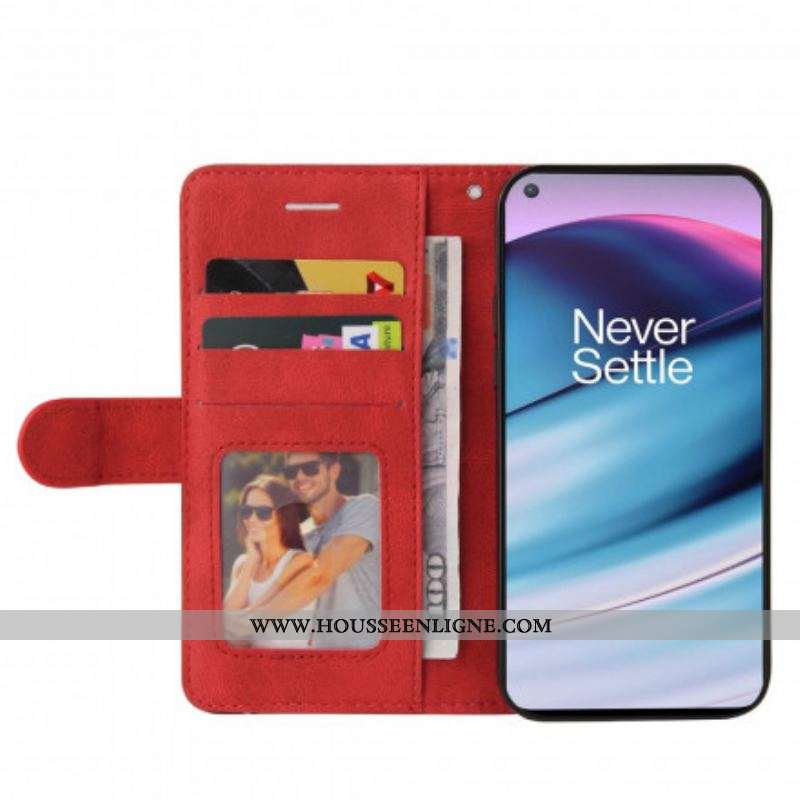 Housse OnePlus Nord CE 5G Simili Cuir Bicolore Signature