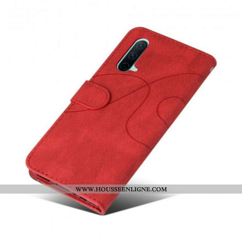 Housse OnePlus Nord CE 5G Simili Cuir Bicolore Signature