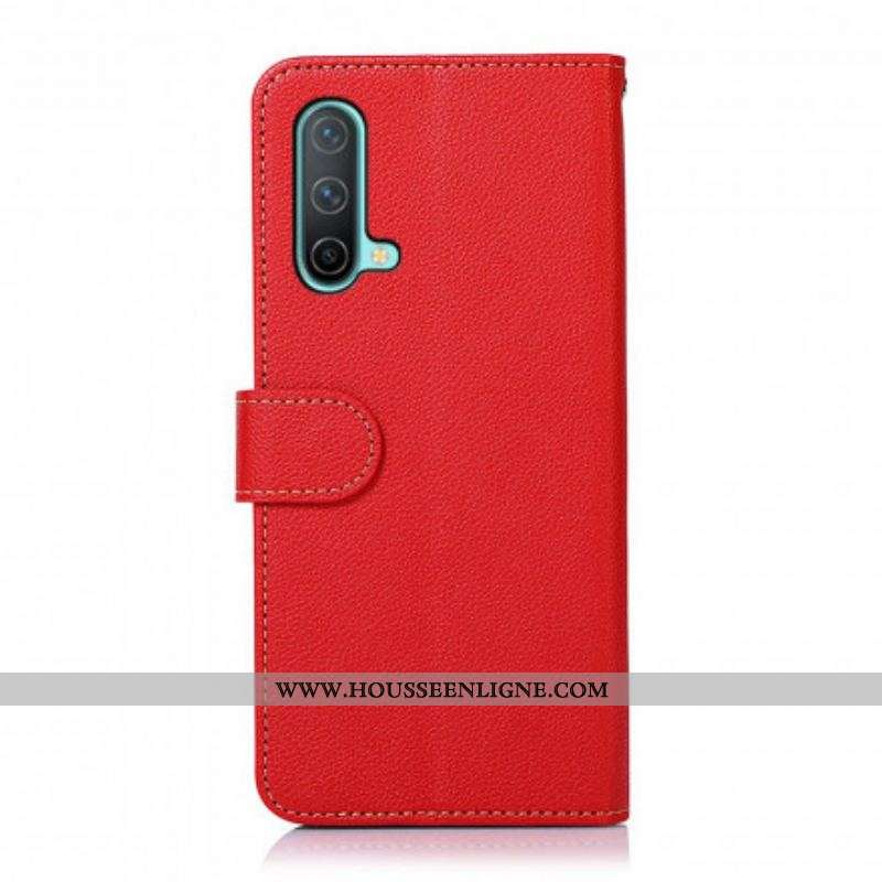 Housse OnePlus Nord CE 5G Style Litchi RFID KHAZNEH