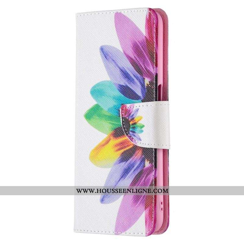 Housse Oppo A16 / A16s Fleur Aquarelle