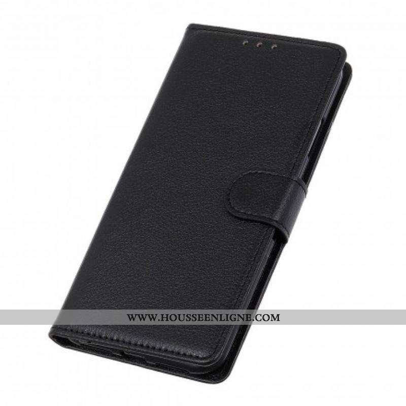 Housse Oppo A94 5G Simili Cuir Litchi