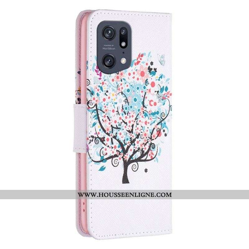 Housse Oppo Find X5 Pro Flowered Tree