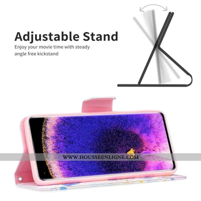 Housse Oppo Find X5 Pro Papillons Aquarelle