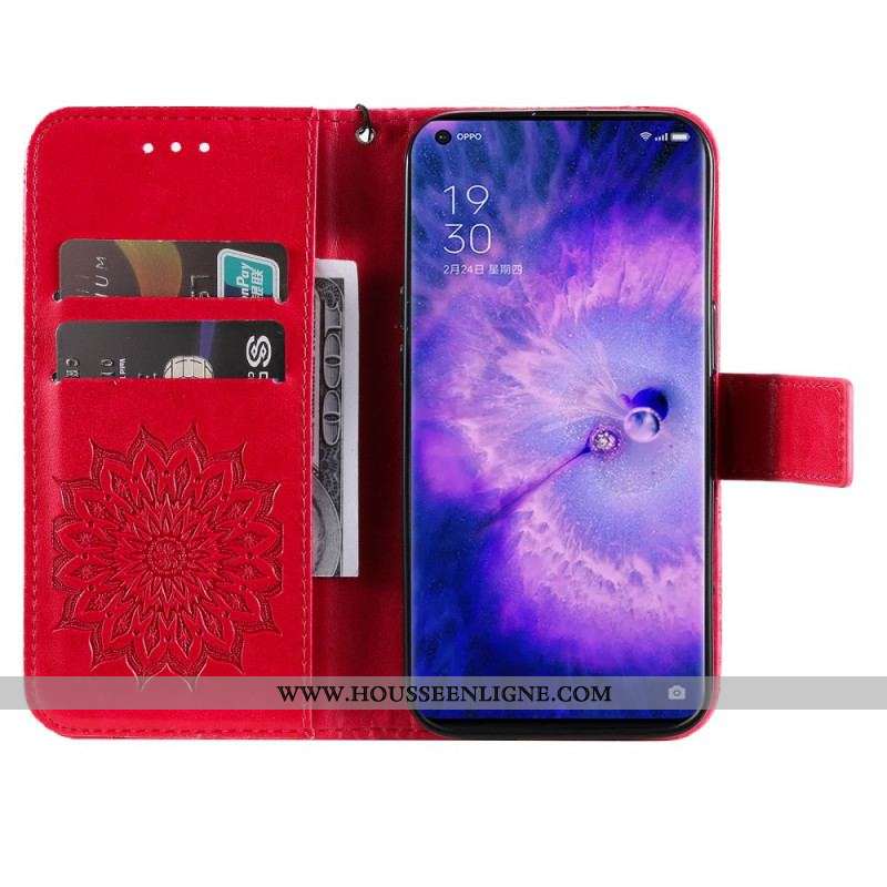 Housse Oppo Find X5 Pro Soleil à Lanière