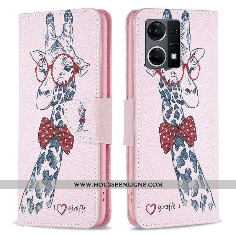 Housse Oppo Reno 7 Girafe Intelllo