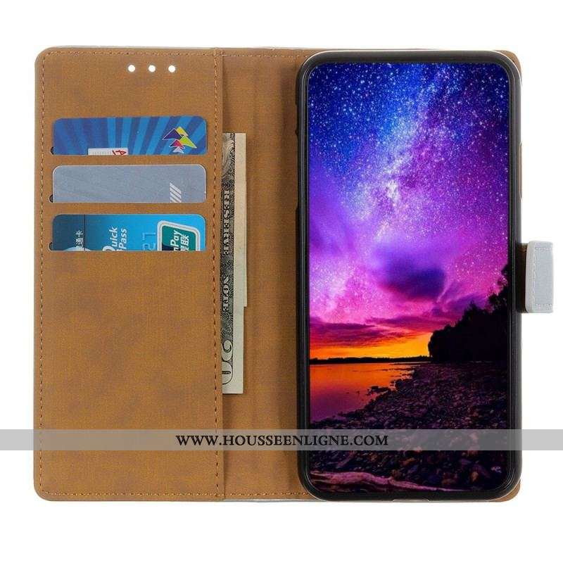 Housse Oppo Reno 7 Simili Cuir Simple