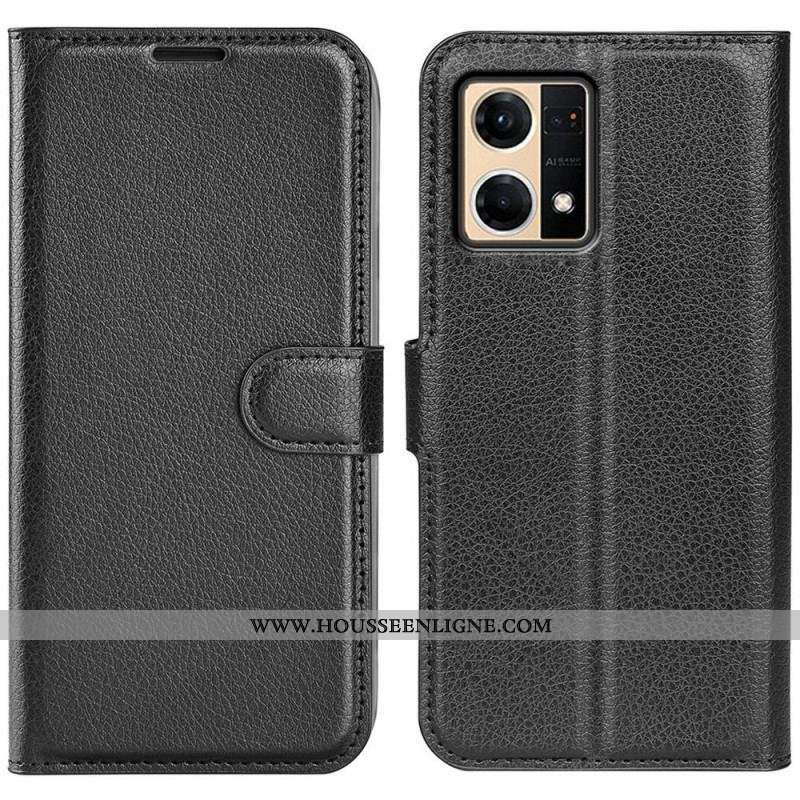 Housse Oppo Reno 7 Style Cuir Classique