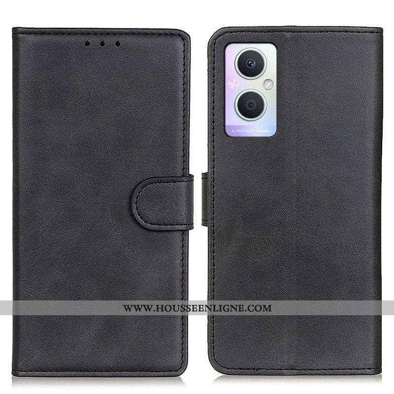 Housse Oppo Reno 8 Lite Style Cuir Mat