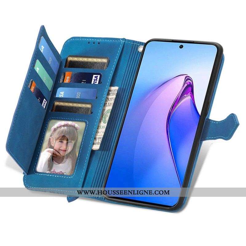 Housse Oppo Reno 8 Pro Porte-Monnaie Dentelle