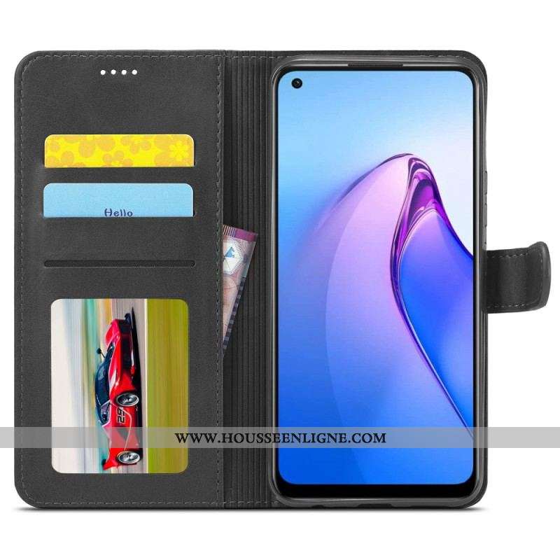 Housse Oppo Reno 8 Pro Simili Cuir LC.IMEEKE