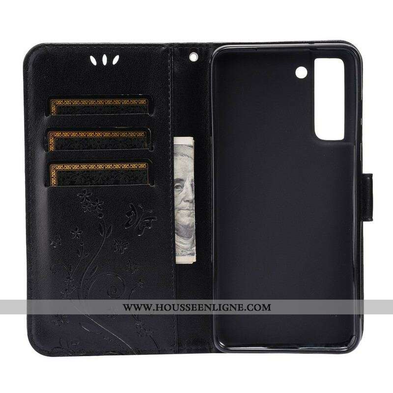 Housse Samsug Galaxy S21 FE Papillons au Vent