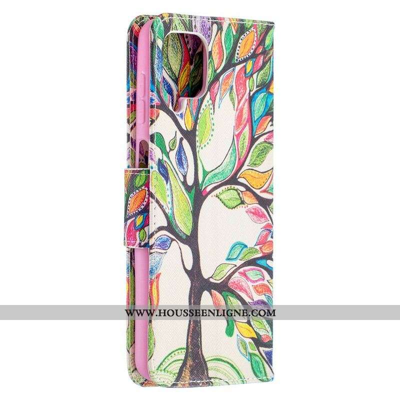 Housse Samsung Galaxy A12 / M12 Arbre Coloré