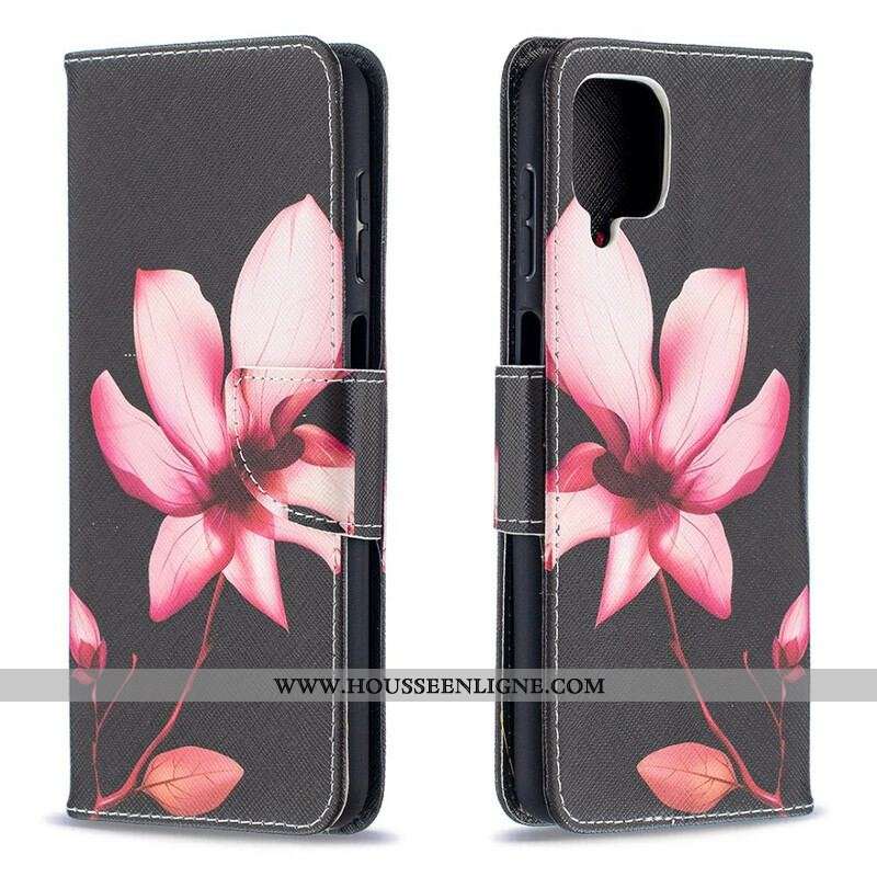 Housse Samsung Galaxy A12 / M12 Fleur Rose