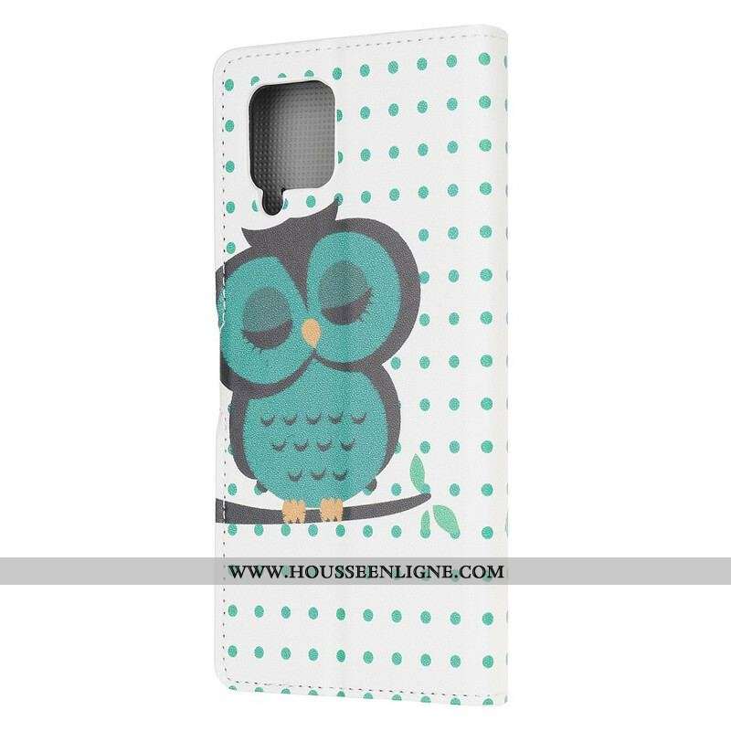 Housse Samsung Galaxy A12 / M12 Hibou Endormi