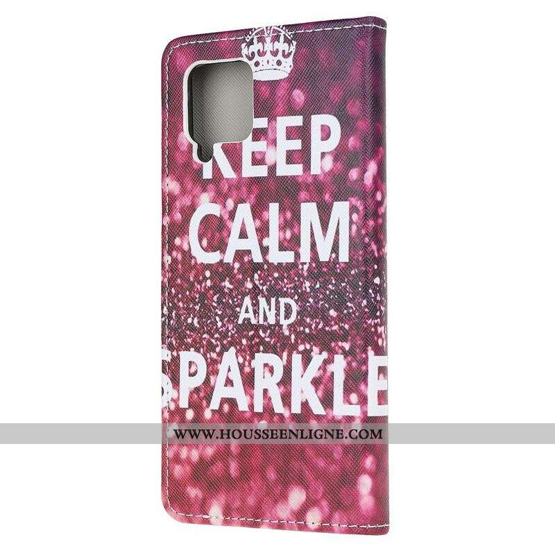 Housse Samsung Galaxy A12 / M12 Keep Calm and Sparkle