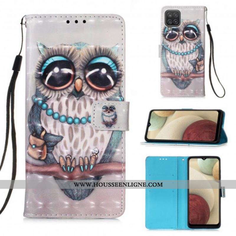 Housse Samsung Galaxy A12 / M12 Miss Hibou