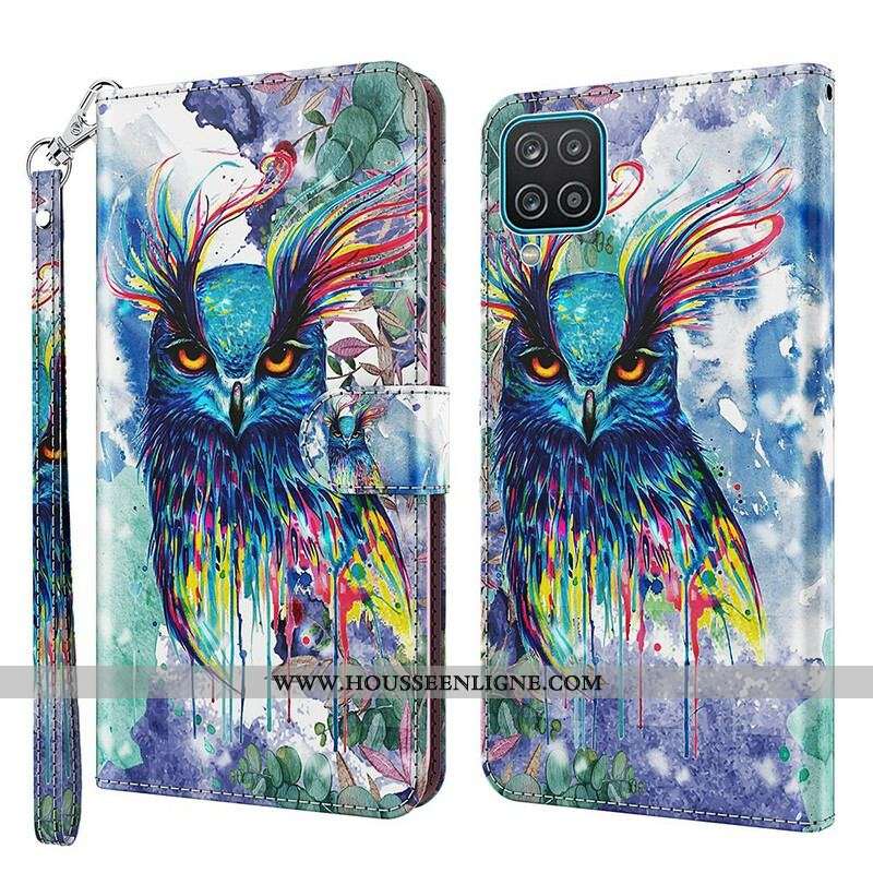 Housse Samsung Galaxy A12 / M12 Oiseau Aquarelle