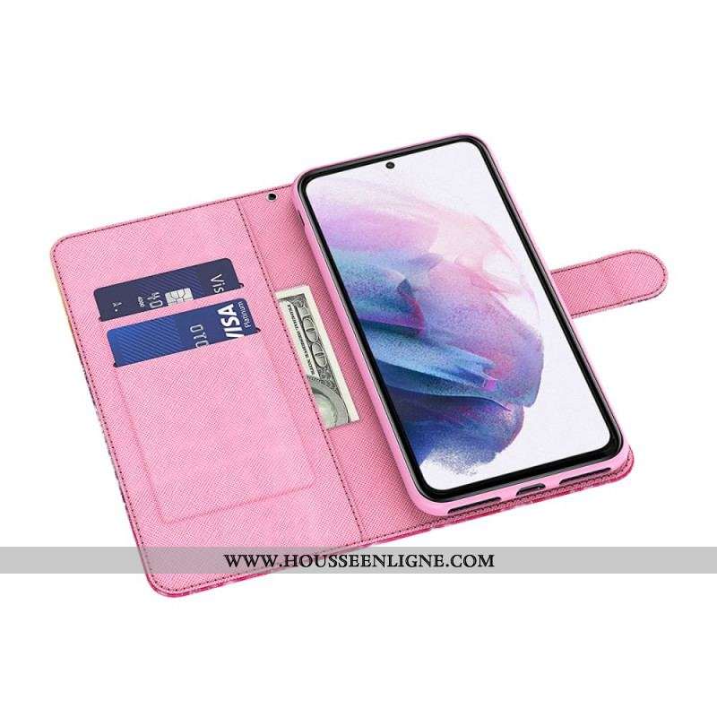 Housse Samsung Galaxy A13 5G / A04s Arbre Rose