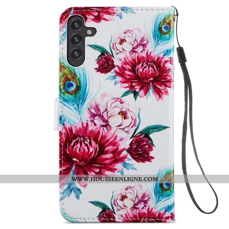 Housse Samsung Galaxy A13 5G / A04s Fleurs Intenses