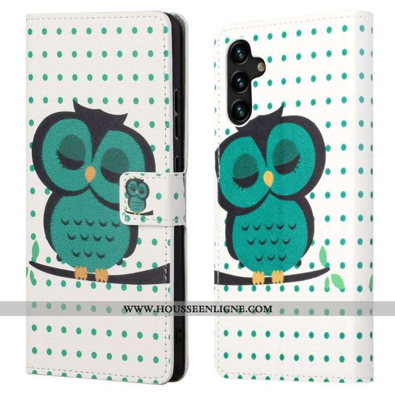 Housse Samsung Galaxy A13 5G Hibou Endormi