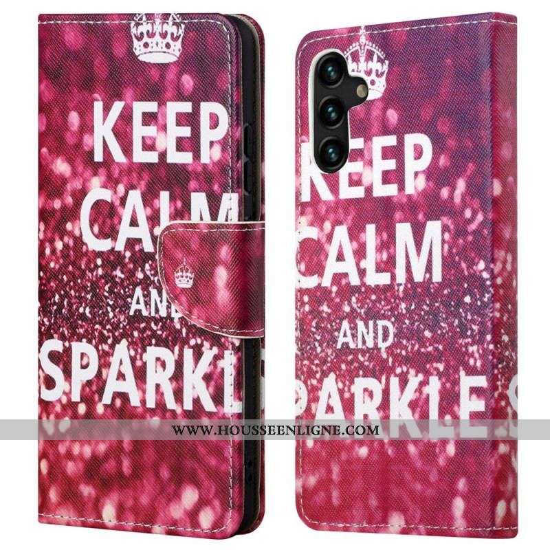 Housse Samsung Galaxy A13 5G Keep Calm and Sparkle