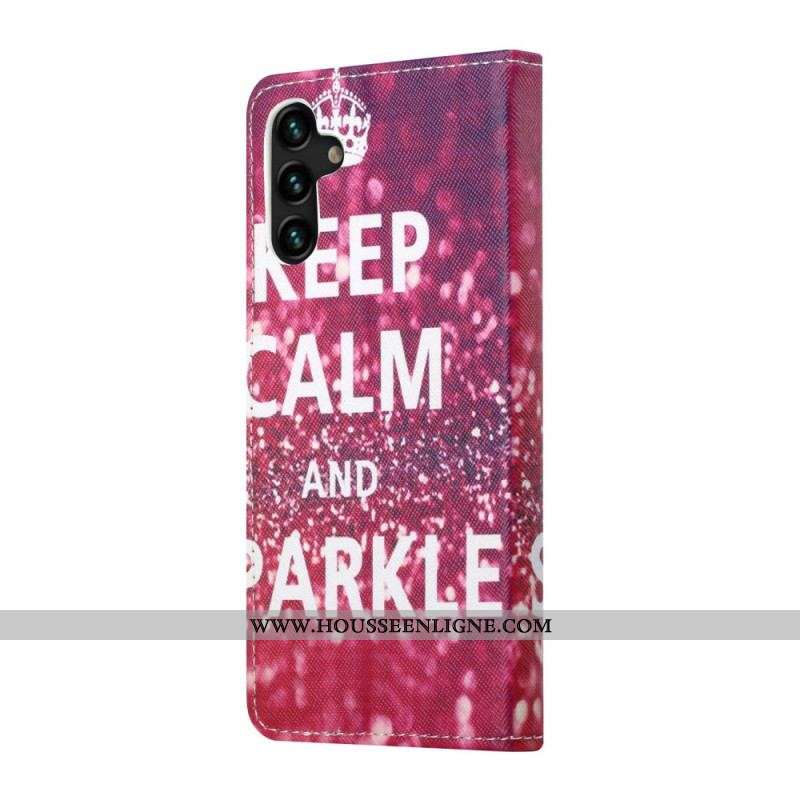 Housse Samsung Galaxy A13 5G Keep Calm and Sparkle