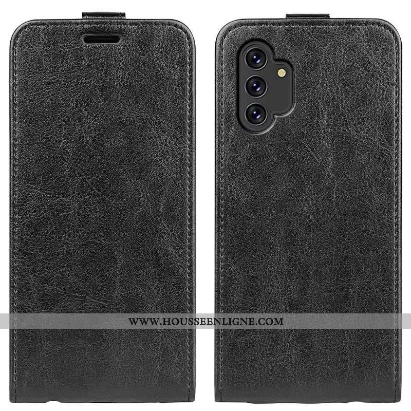 Housse Samsung Galaxy A13 Effet Cuir Rabat Vertical