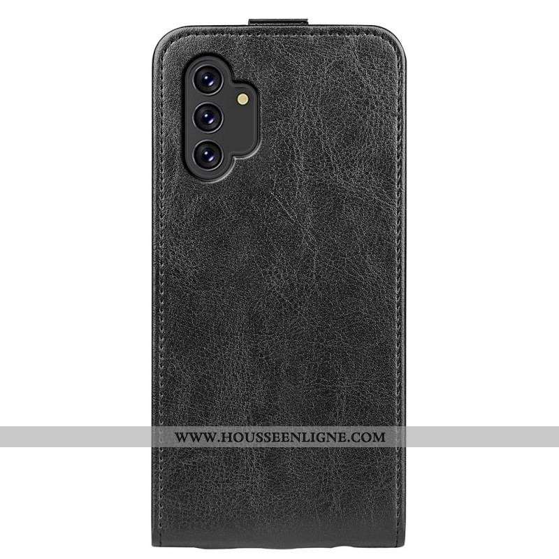 Housse Samsung Galaxy A13 Effet Cuir Rabat Vertical