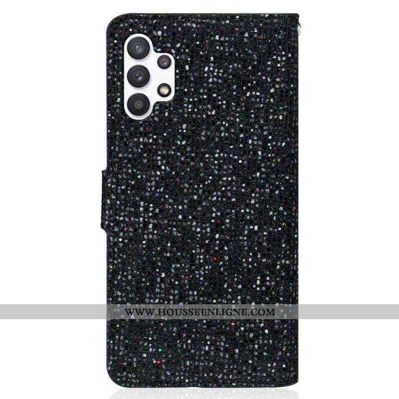 Housse Samsung Galaxy A13 Paillettes à Lanière