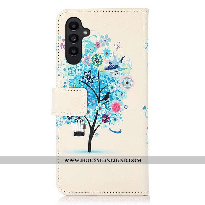 Housse Samsung Galaxy A14 5G / A14 Arbre Fleuri