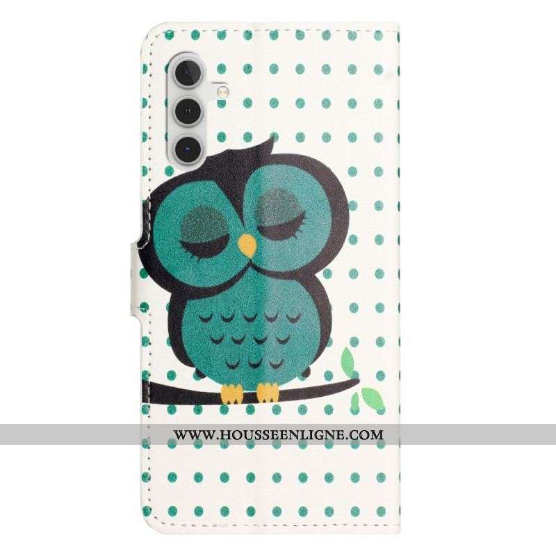 Housse Samsung Galaxy A14 5G / A14 Hibou Endormi